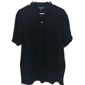 Michael Kors black basic cotton polo size XL